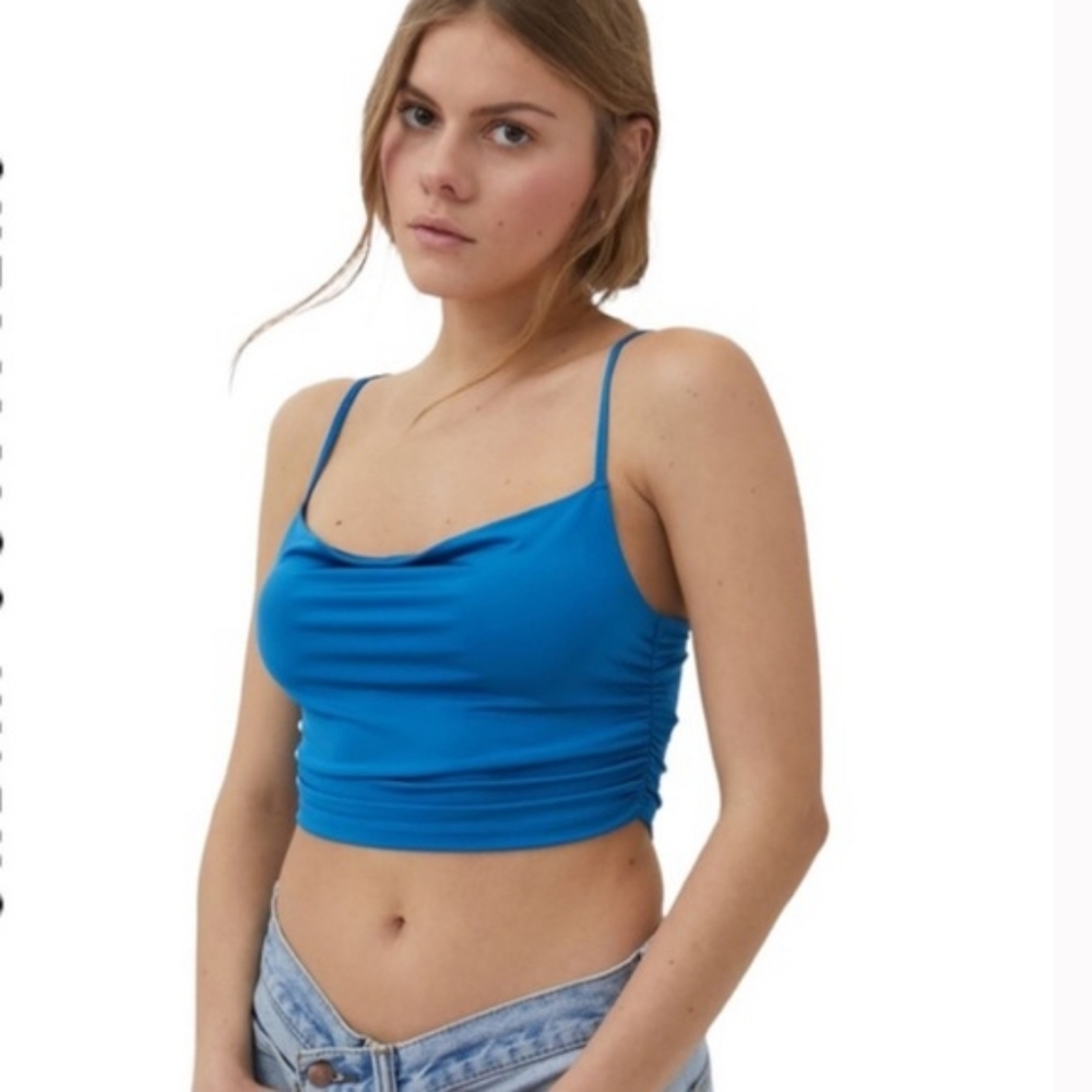 Urban Outfitters Vibrant Blue Camisole Top Women's Size S-P. Summer Beach Night